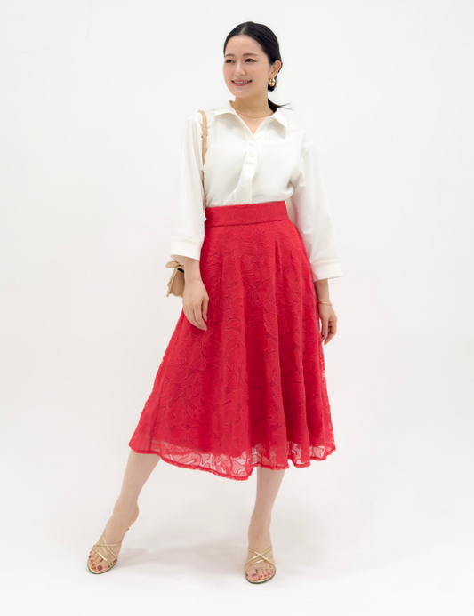 チュール刺繍レーススカート - Pinup Closet ONLINE STORE