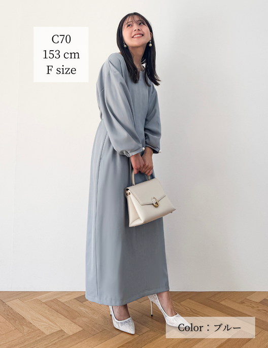 キーネックパールワンピ - Pinup Closet ONLINE STORE
