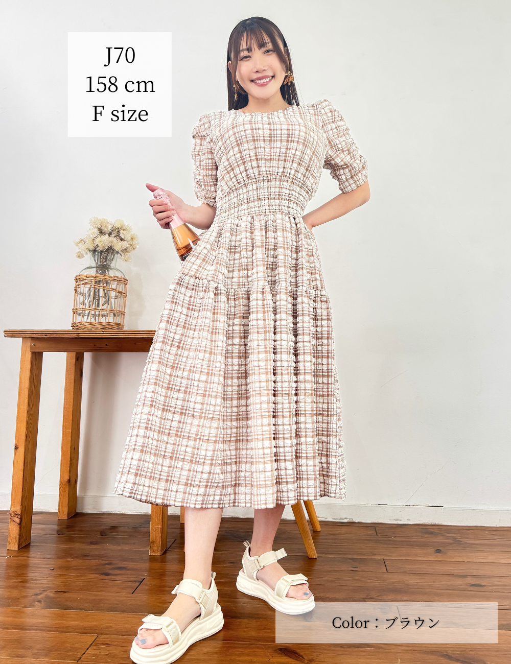 プレイドヘレナワンピ - Pinup Closet ONLINE STORE