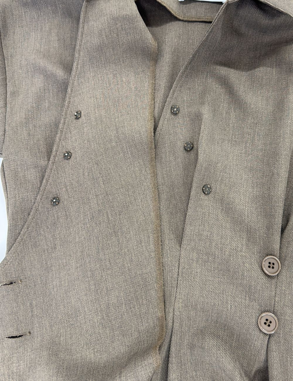 フロントオープンシャツワンピース