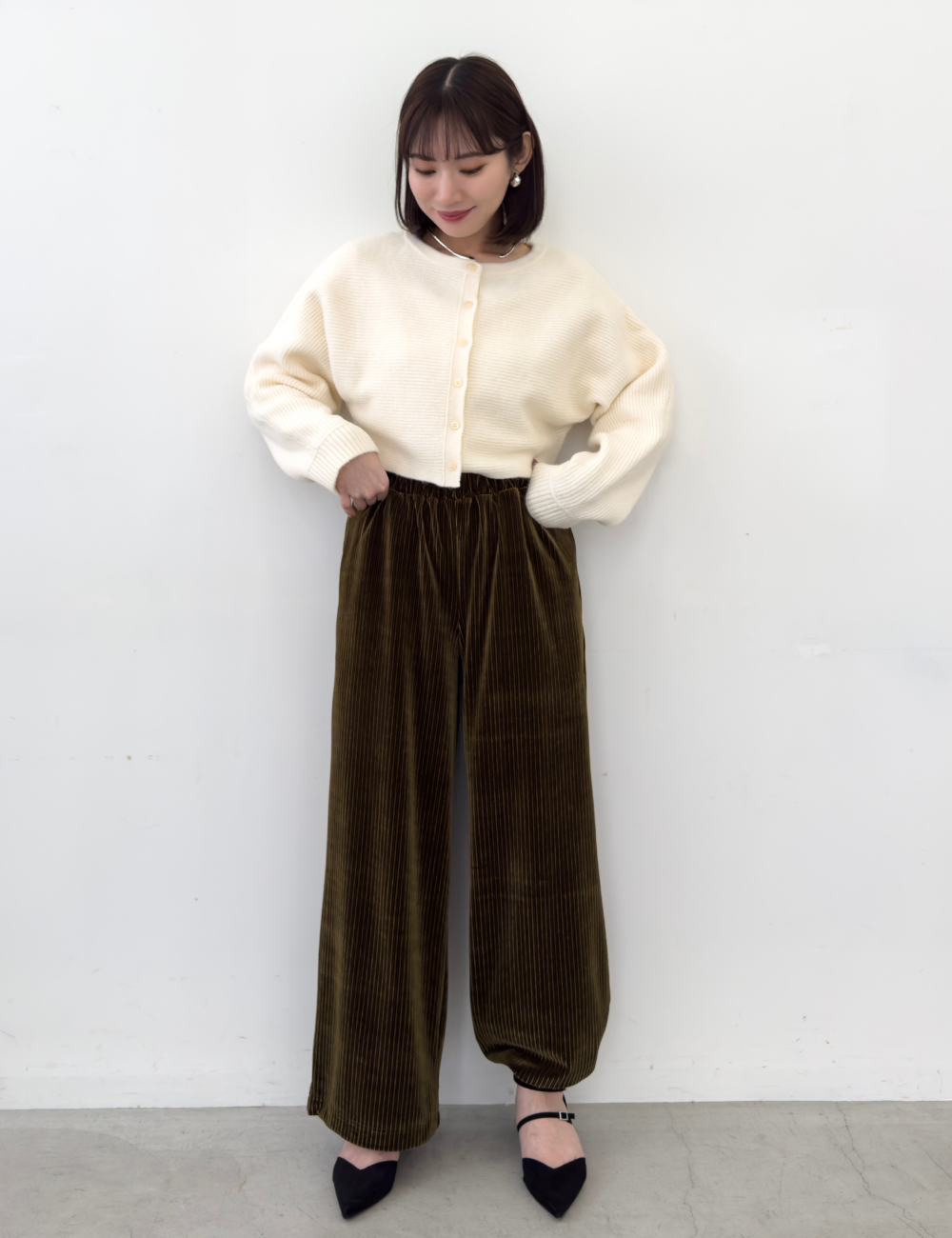 2wayベロアパンツ