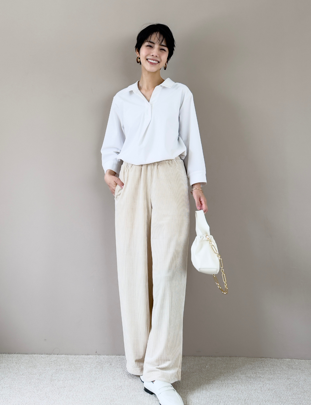 2wayベロアパンツ