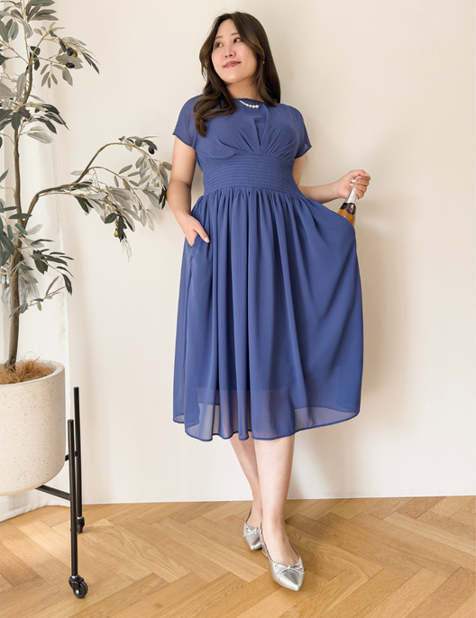 ドレープシャーリングワンピ - Pinup Closet ONLINE STORE
