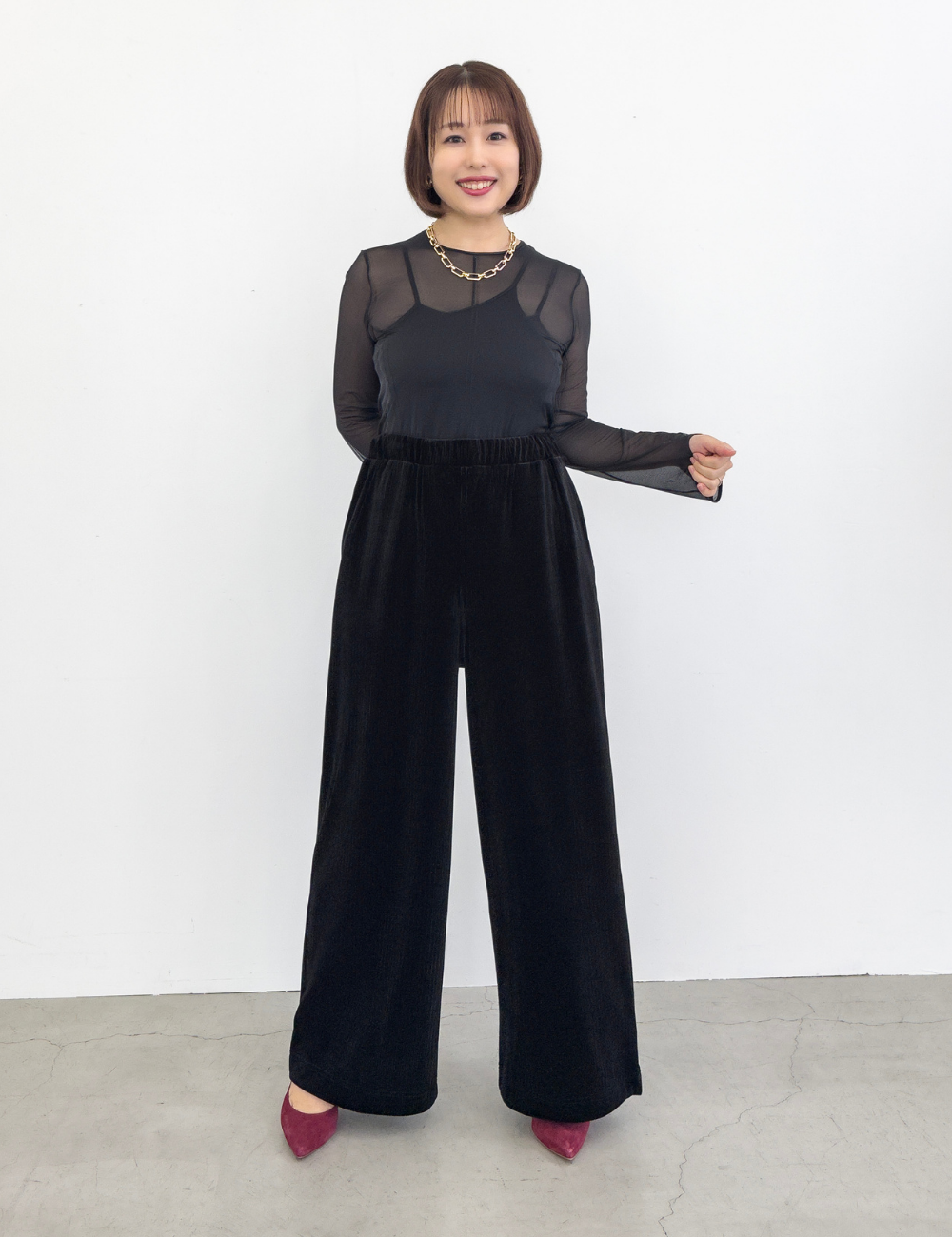 2wayベロアパンツ