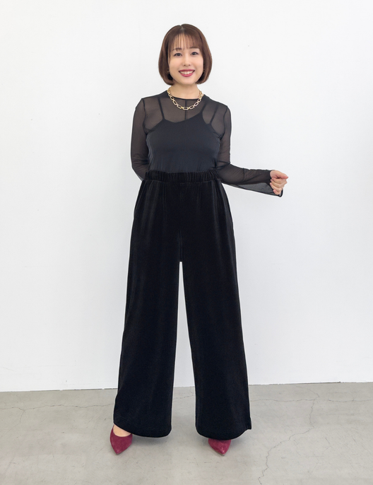 2wayベロアパンツ