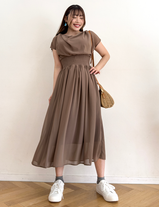 ドレープシャーリングワンピ - Pinup Closet ONLINE STORE