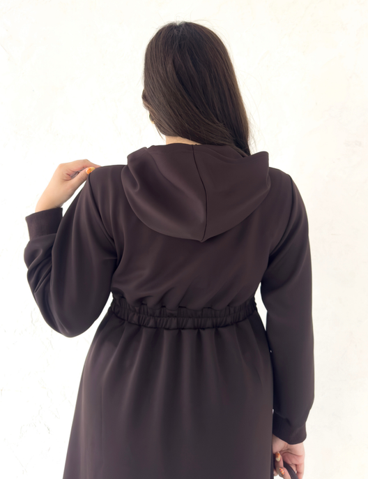 【ベーシックライン】ダブルポケットパーカーワンピ