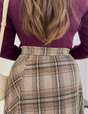 チェックフレアスカート