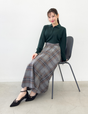 チェックフレアスカート