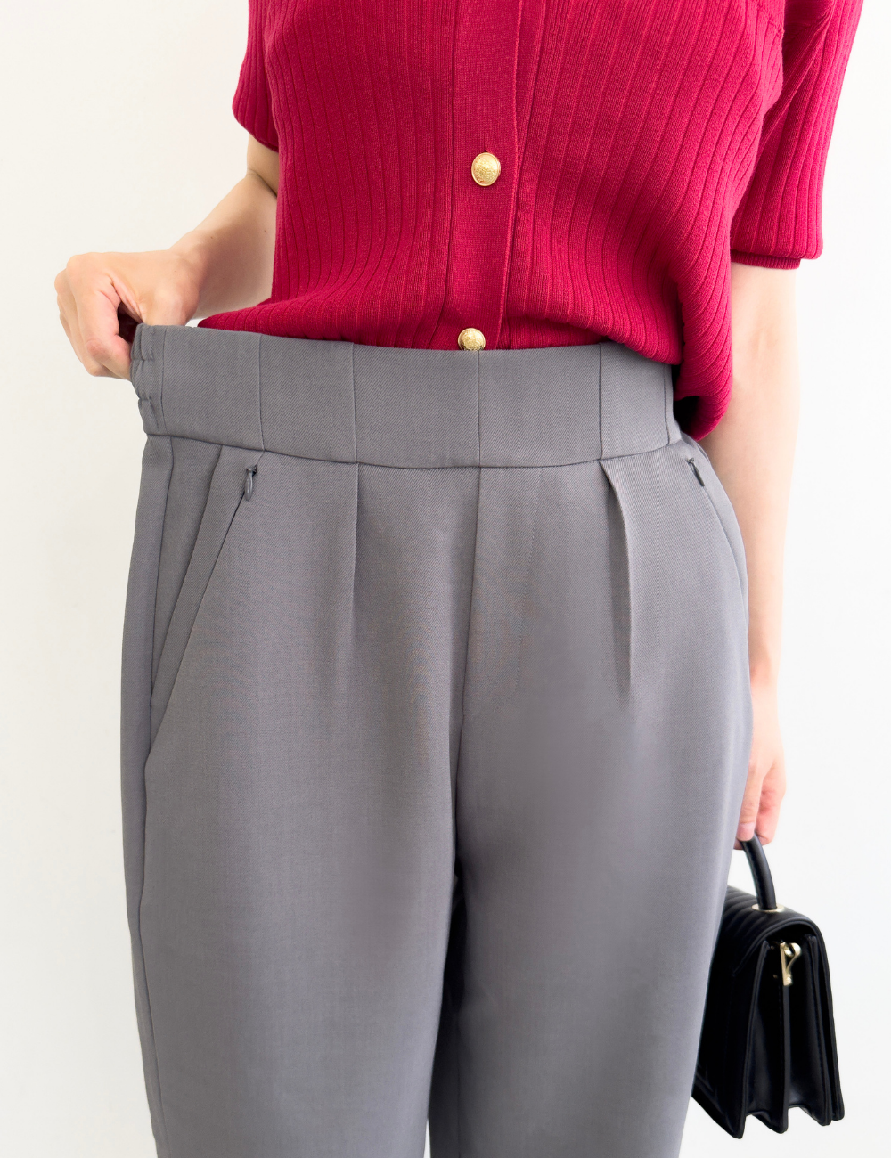 【ベーシックライン】ライトバレルレッグパンツ - Pinup Closet ONLINE STORE