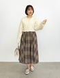 チェックフレアスカート