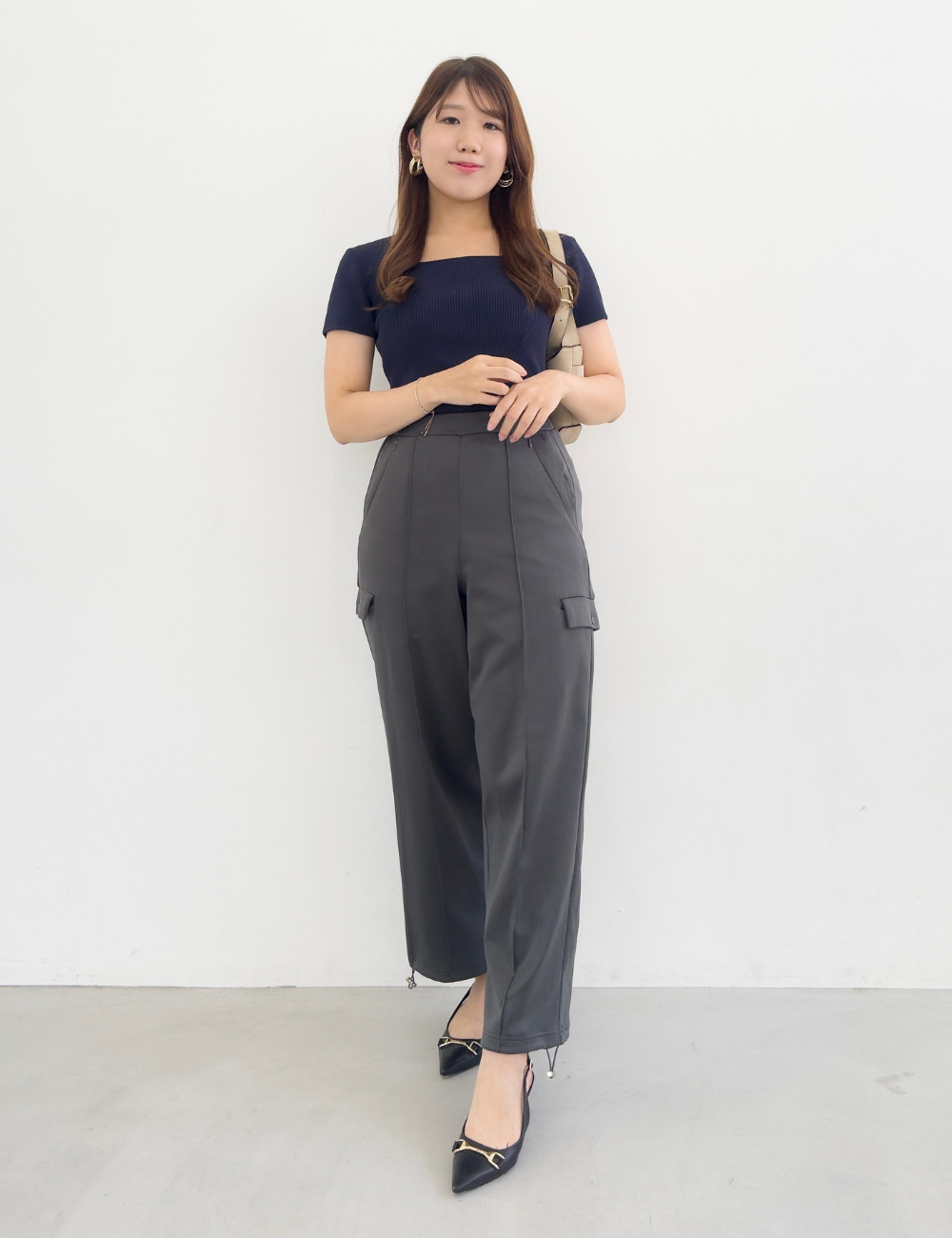 【ベーシックライン】ダブルポケットカーゴパンツ - Pinup Closet ONLINE STORE