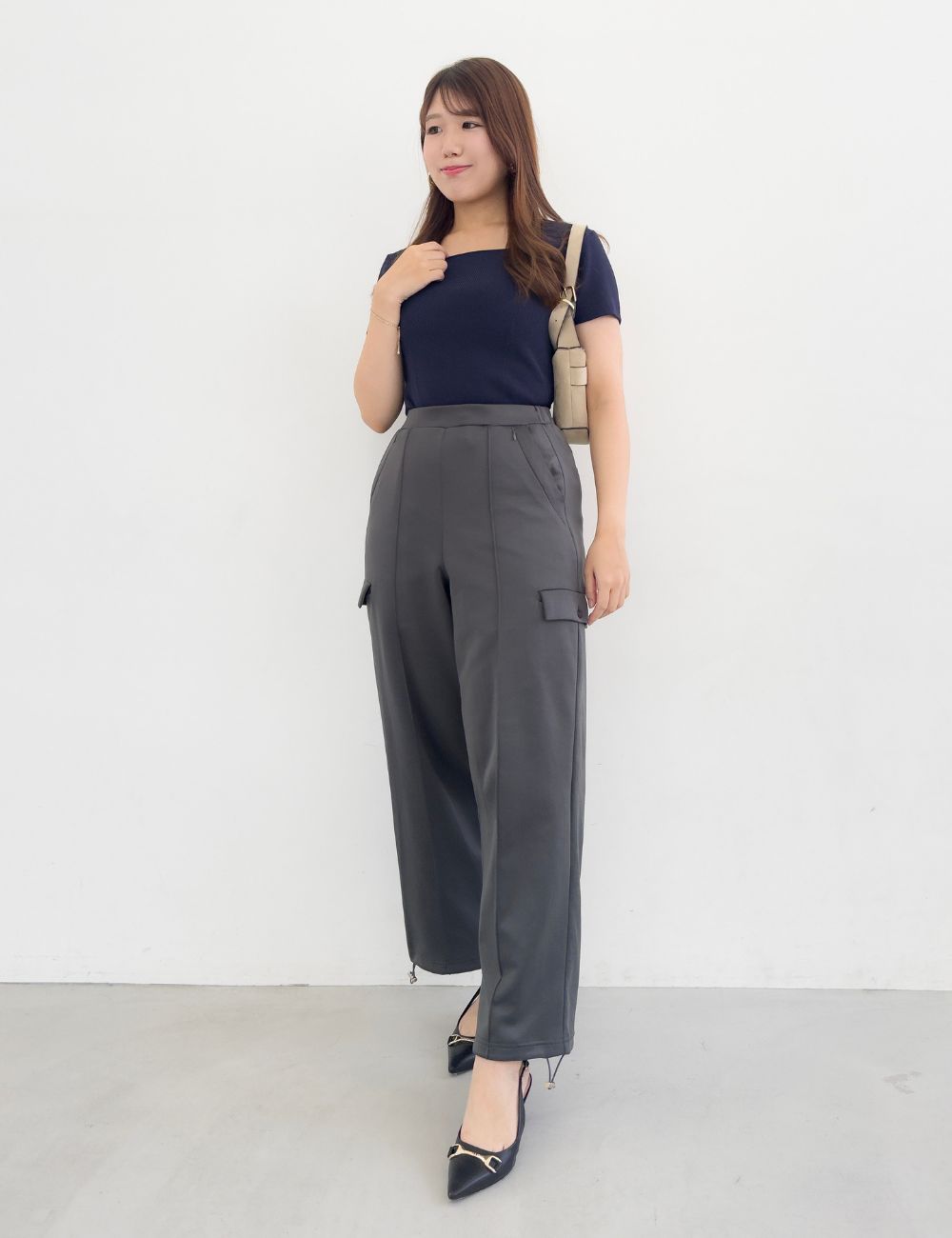 【ベーシックライン】ダブルポケットカーゴパンツ - Pinup Closet ONLINE STORE