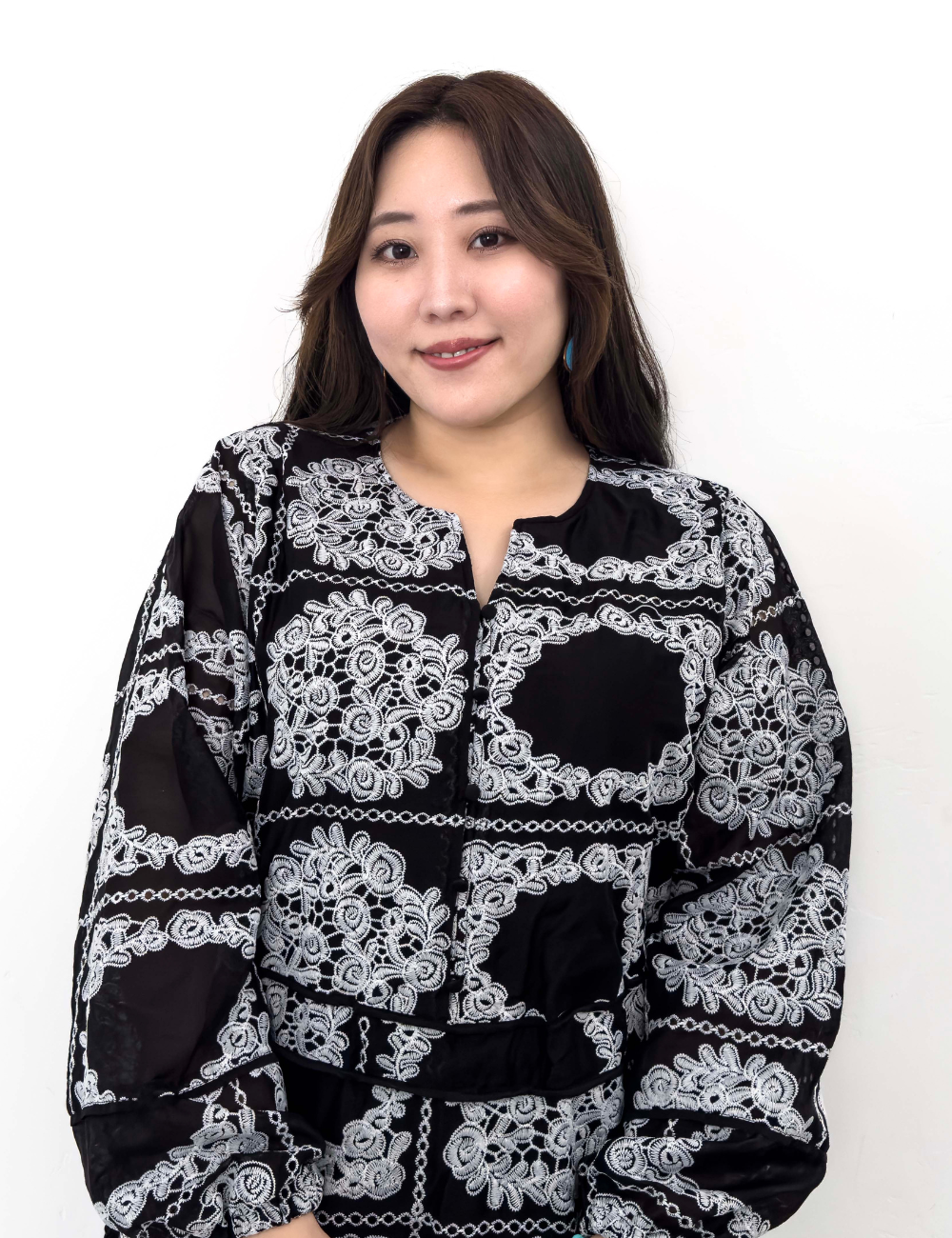 Real Free Sheer Fully Embroidered One-Piece Dress