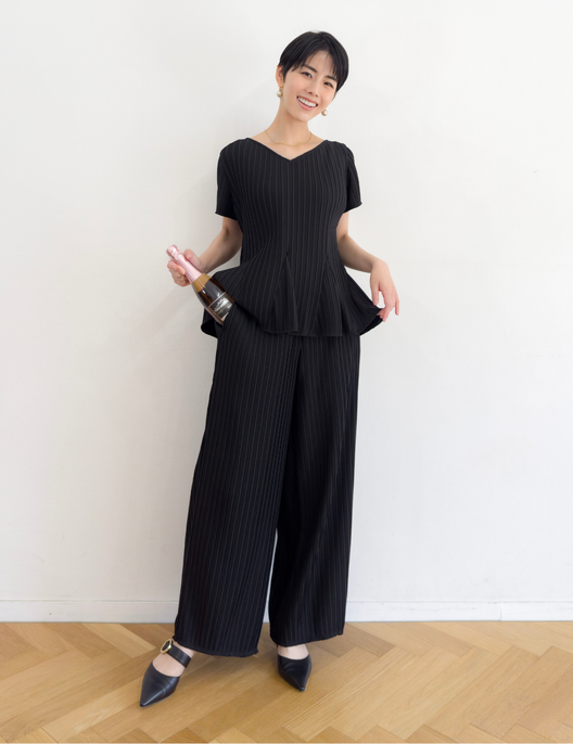 【セットアップ可能】プリーツストレートパンツ - Pinup Closet ONLINE STORE