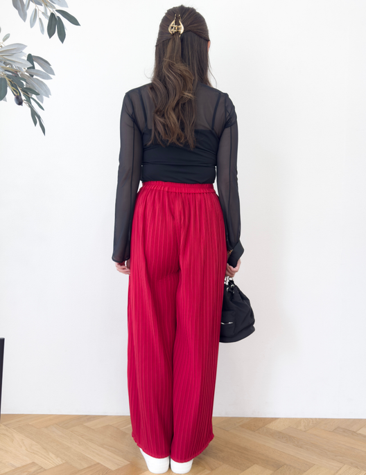 【セットアップ可能】プリーツストレートパンツ - Pinup Closet ONLINE STORE
