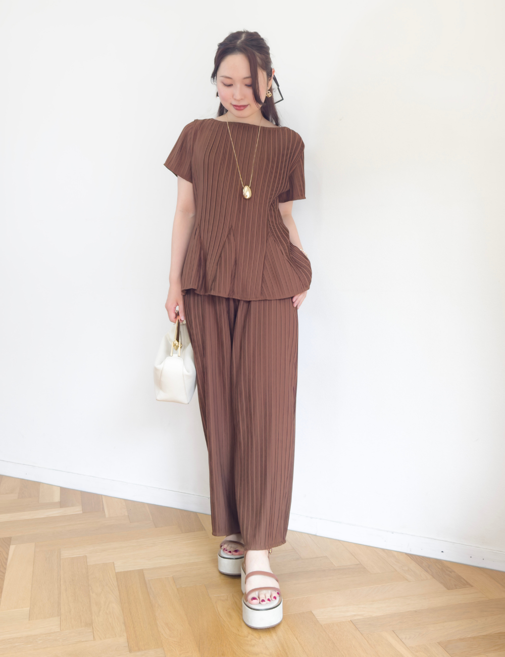 【セットアップ可能】プリーツストレートパンツ - Pinup Closet ONLINE STORE