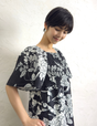 Lace ribbon dress