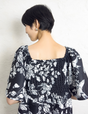 Lace ribbon dress