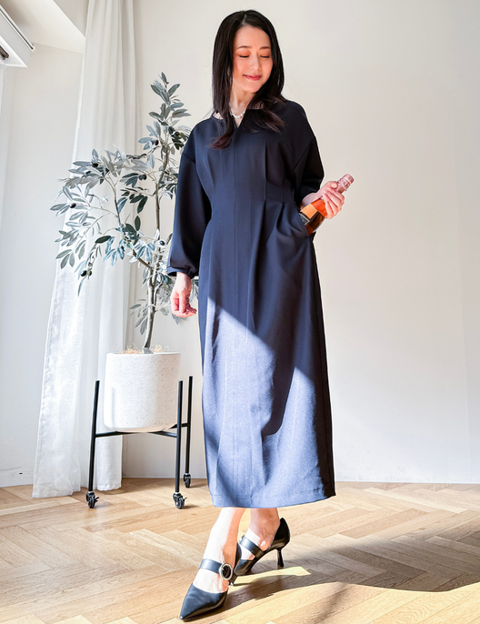 キーネックパールワンピ - Pinup Closet ONLINE STORE