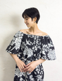 Lace ribbon dress