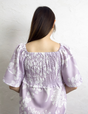 Lace ribbon dress