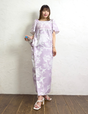 Lace ribbon dress