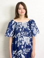 Lace ribbon dress