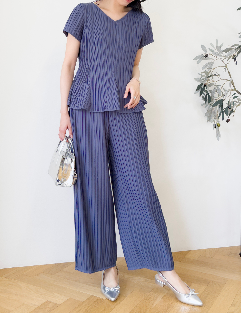 【セットアップ可能】プリーツストレートパンツ - Pinup Closet ONLINE STORE