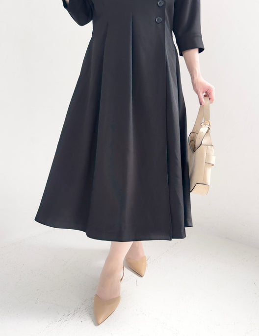 フロントオープンシャツワンピース