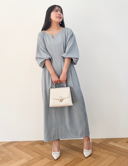 キーネックパールワンピ - Pinup Closet ONLINE STORE