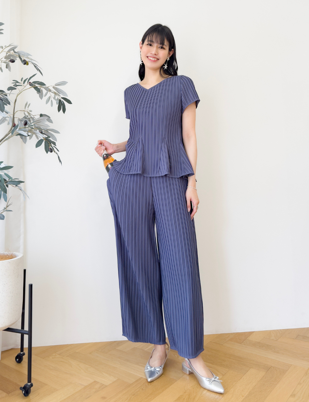【セットアップ可能】プリーツストレートパンツ - Pinup Closet ONLINE STORE