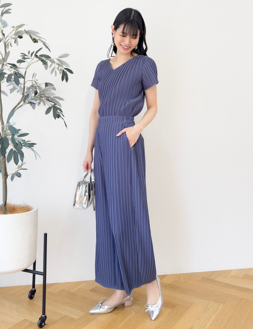 【セットアップ可能】プリーツストレートパンツ - Pinup Closet ONLINE STORE