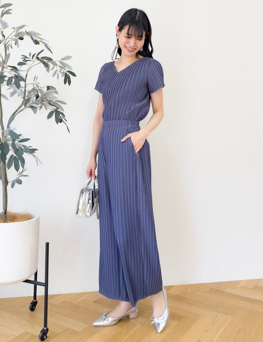 【セットアップ可能】プリーツストレートパンツ - Pinup Closet ONLINE STORE