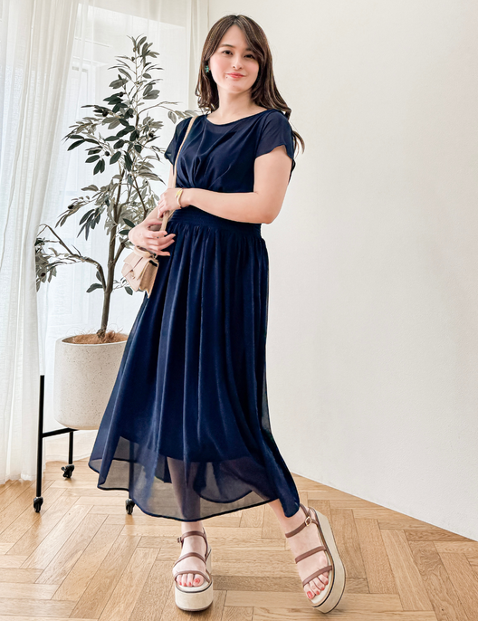 ドレープシャーリングワンピ - Pinup Closet ONLINE STORE