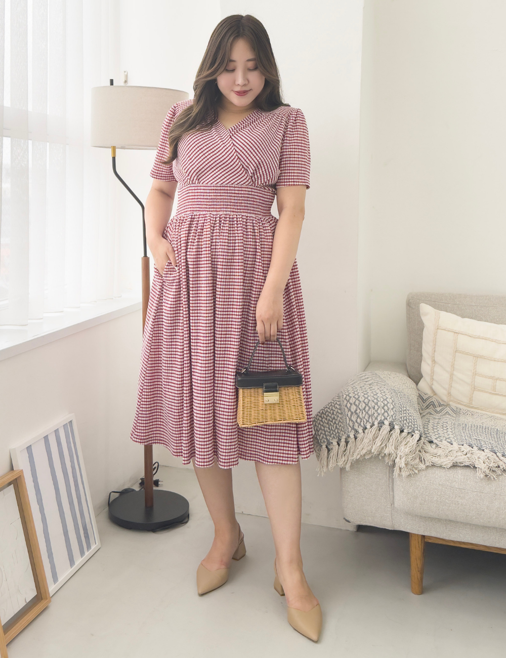 チェックメアリーワンピ - Pinup Closet ONLINE STORE