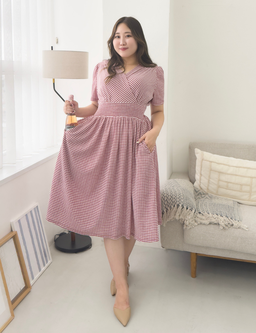 チェックメアリーワンピ - Pinup Closet ONLINE STORE