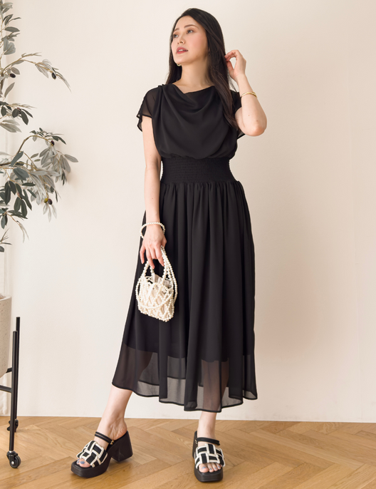 ドレープシャーリングワンピ - Pinup Closet ONLINE STORE