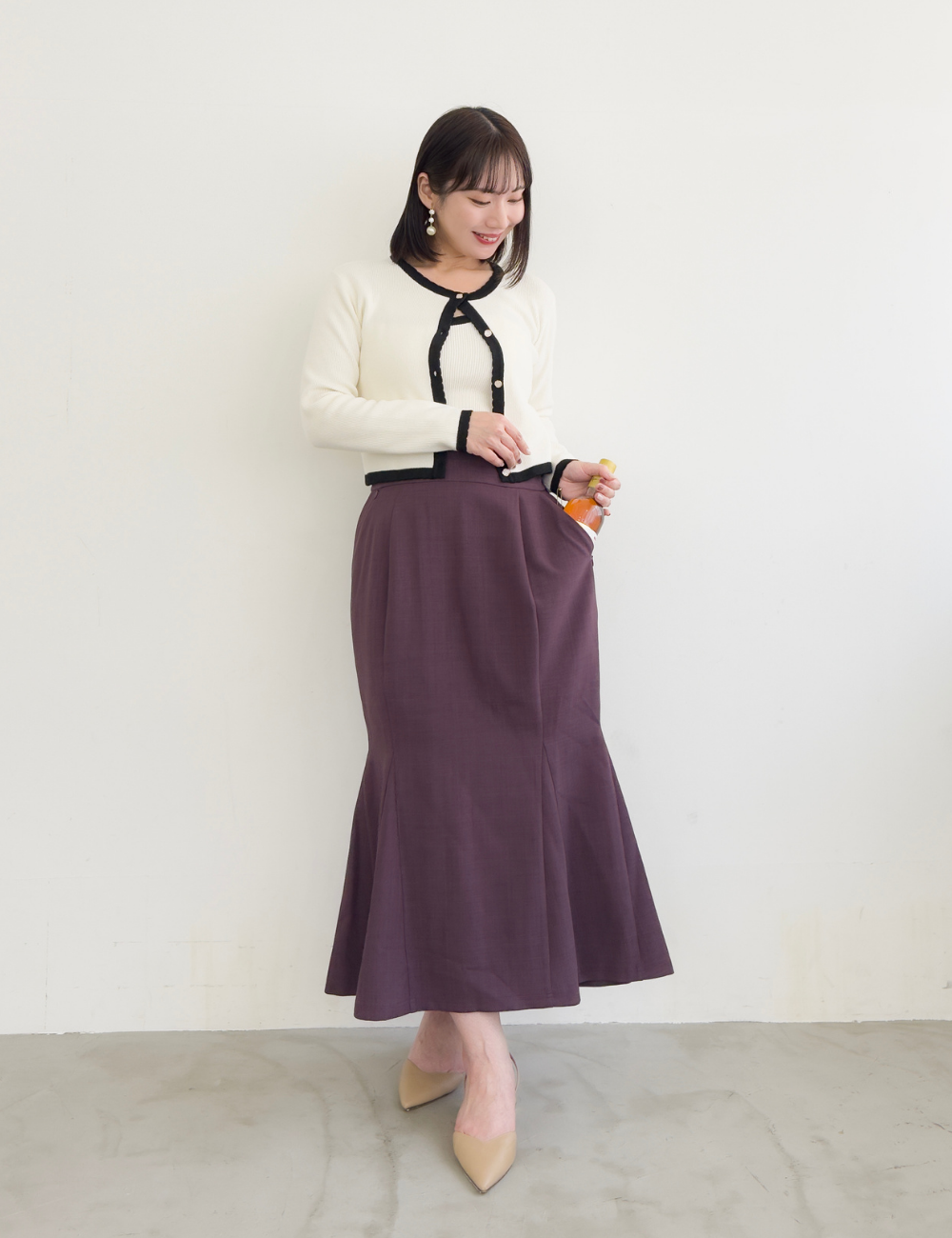 【ベーシックライン】ダブルポケットマーメイドスカート - Pinup Closet ONLINE STORE