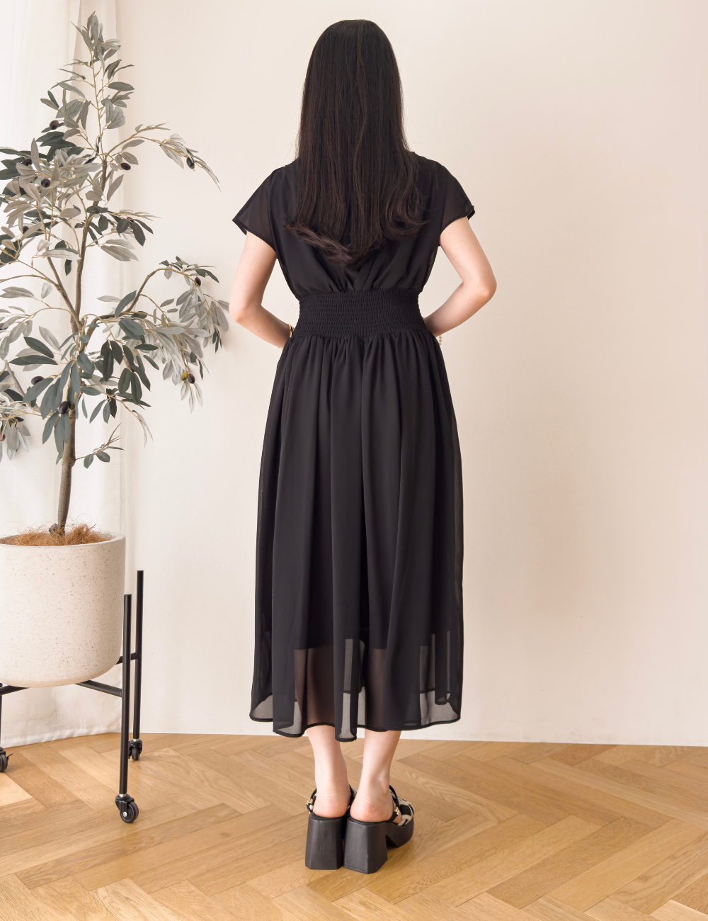 ドレープシャーリングワンピ - Pinup Closet ONLINE STORE