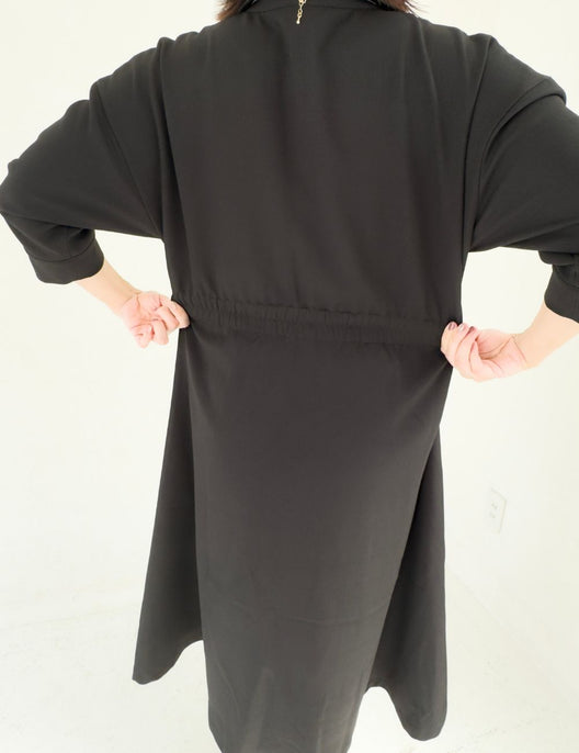 フロントオープンシャツワンピース