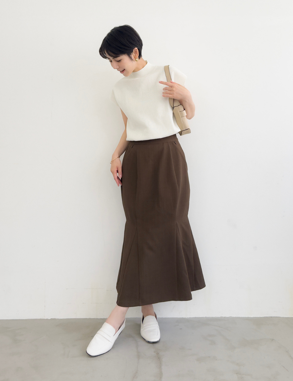 【ベーシックライン】ダブルポケットマーメイドスカート - Pinup Closet ONLINE STORE