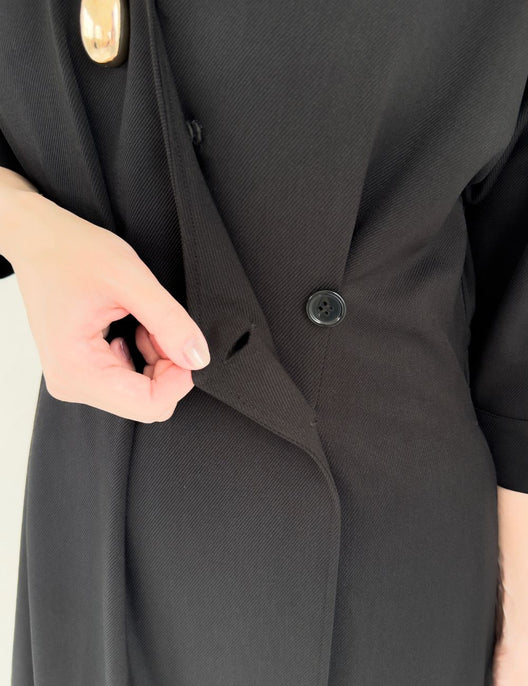 フロントオープンシャツワンピース