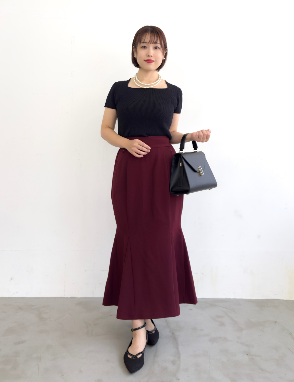 【ベーシックライン】ダブルポケットマーメイドスカート - Pinup Closet ONLINE STORE