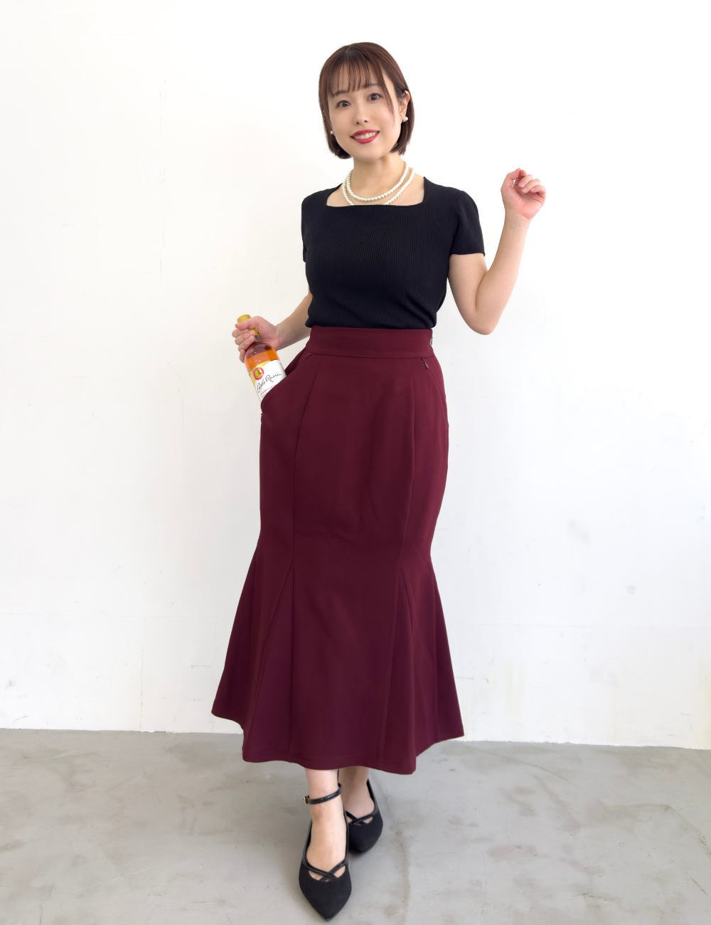 【ベーシックライン】ダブルポケットマーメイドスカート - Pinup Closet ONLINE STORE