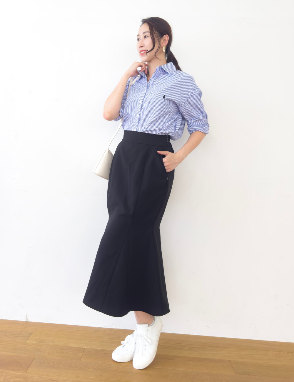 【ベーシックライン】ダブルポケットマーメイドスカート - Pinup Closet ONLINE STORE