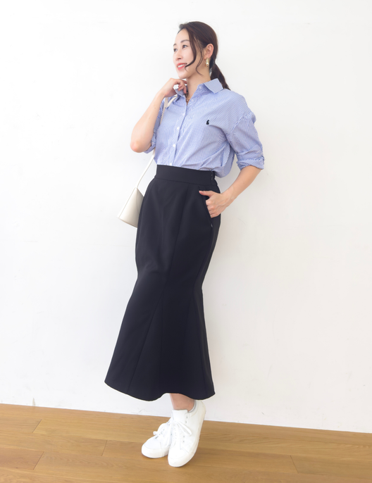 【ベーシックライン】ダブルポケットマーメイドスカート - Pinup Closet ONLINE STORE