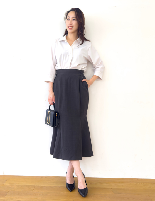 【ベーシックライン】ダブルポケットマーメイドスカート - Pinup Closet ONLINE STORE