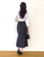 【ベーシックライン】ダブルポケットマーメイドスカート