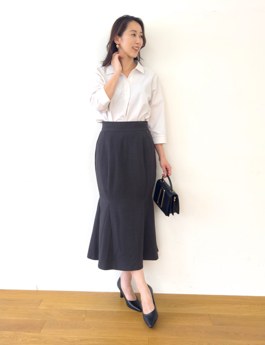 【ベーシックライン】ダブルポケットマーメイドスカート - Pinup Closet ONLINE STORE